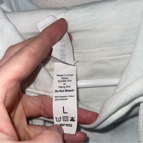 The Mountain unisex kitten selfie hoodie mint white tie dye Long sleeve hoodie - Picture 6 of 12